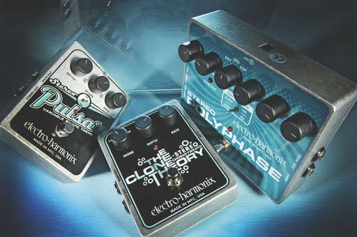 The EHXO range also features the Stereo Polyphase and Clone Theory.