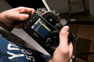 Studio portrait photography: camera setup