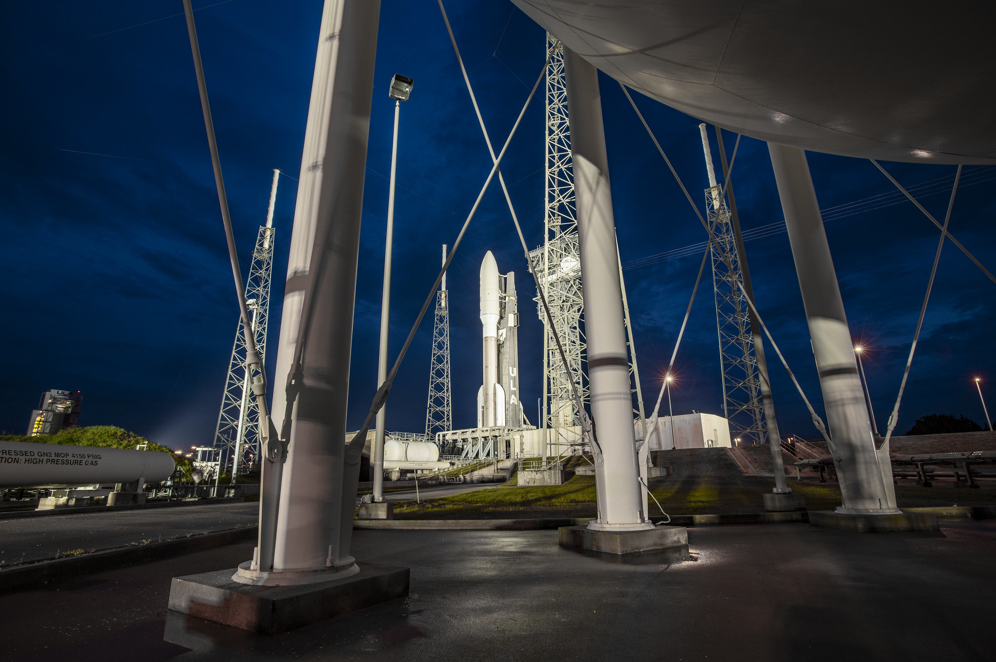 ULA's Atlas V rocket sits on the launch pad on July 28, 2020, ready to launch NASA's Mars 2020 Perseverance rover to Mar July 30, 3030.