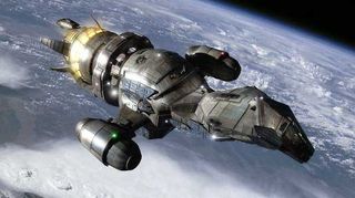 There's a beaten up feel to Firefly's ship Serenity