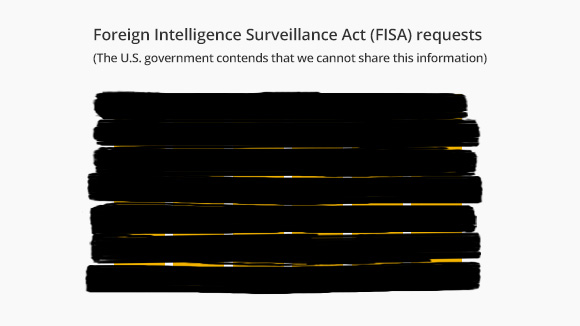 Google FISA transparency report