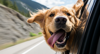 Google image of dog in car
