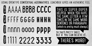 Lunchbox handwriting font