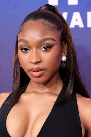 Normani Wears a Half-Up, Half-Down Hairstyle