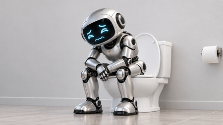 Robot with constipation