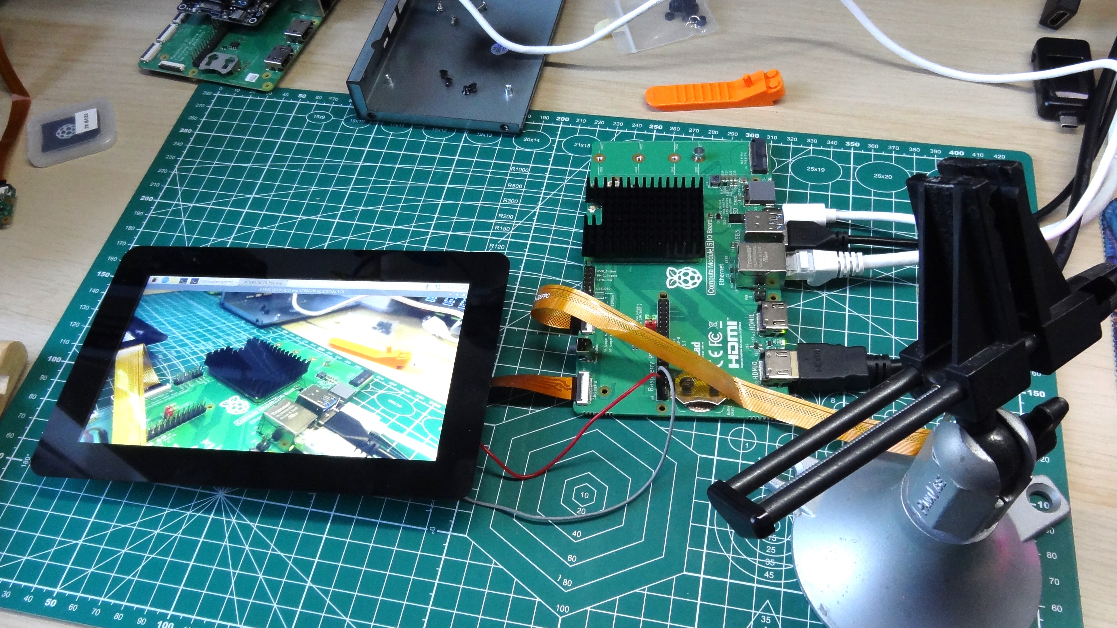 Scheda Base Nano Per Raspberry Pi Compute Module 5 (Lite/eMMC) – Dimensioni Contenute, GPIO 40Pin, USB 3.2, Doppia MIPI E Slot TF