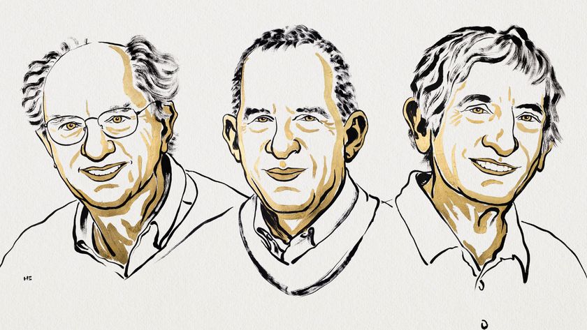 The 2025 Nobel Prize winners in physics, illustrated left to write, John Clarke, Michel H. Devoret and John M. Martinis. 