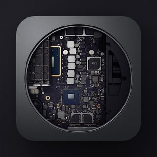 Interior display of Apple’s new Mac mini