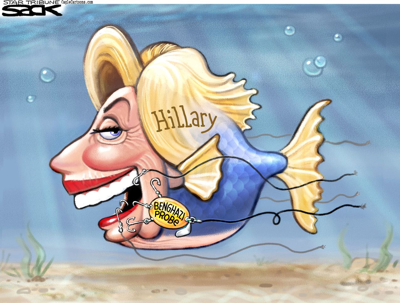 &amp;amp;nbsp;Political&amp;amp;nbsp;cartoon U.S. Hillary Clinton Benghazi probe