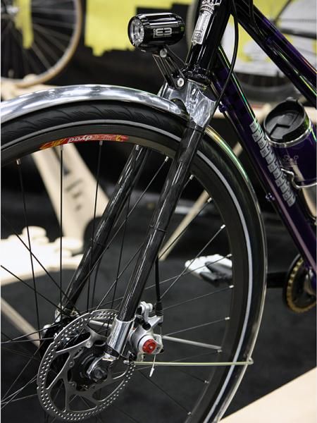 Wound-Up forks were a popular choice at this year's NAHBS thanks to the availability of disc tabs on their road forks.