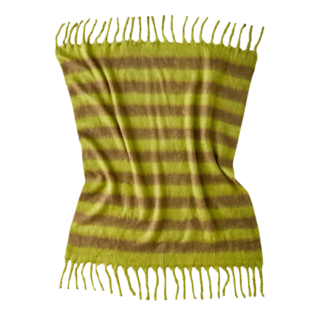 Monroe Faux Mohair Scarf Throw Blanket