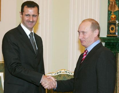 Bashar al-Assad and Vladimir Putin, 