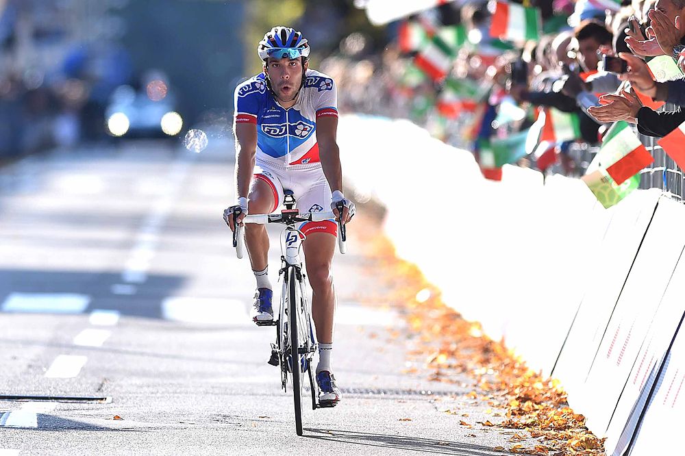 Thibaut Pinot (FDJ) finishes third in Como