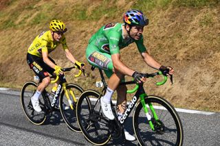 Wout van Aert and Jonas Vingegaard at 2022 Tour de France