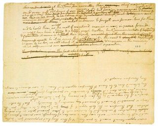fragment of Declaration of Independence