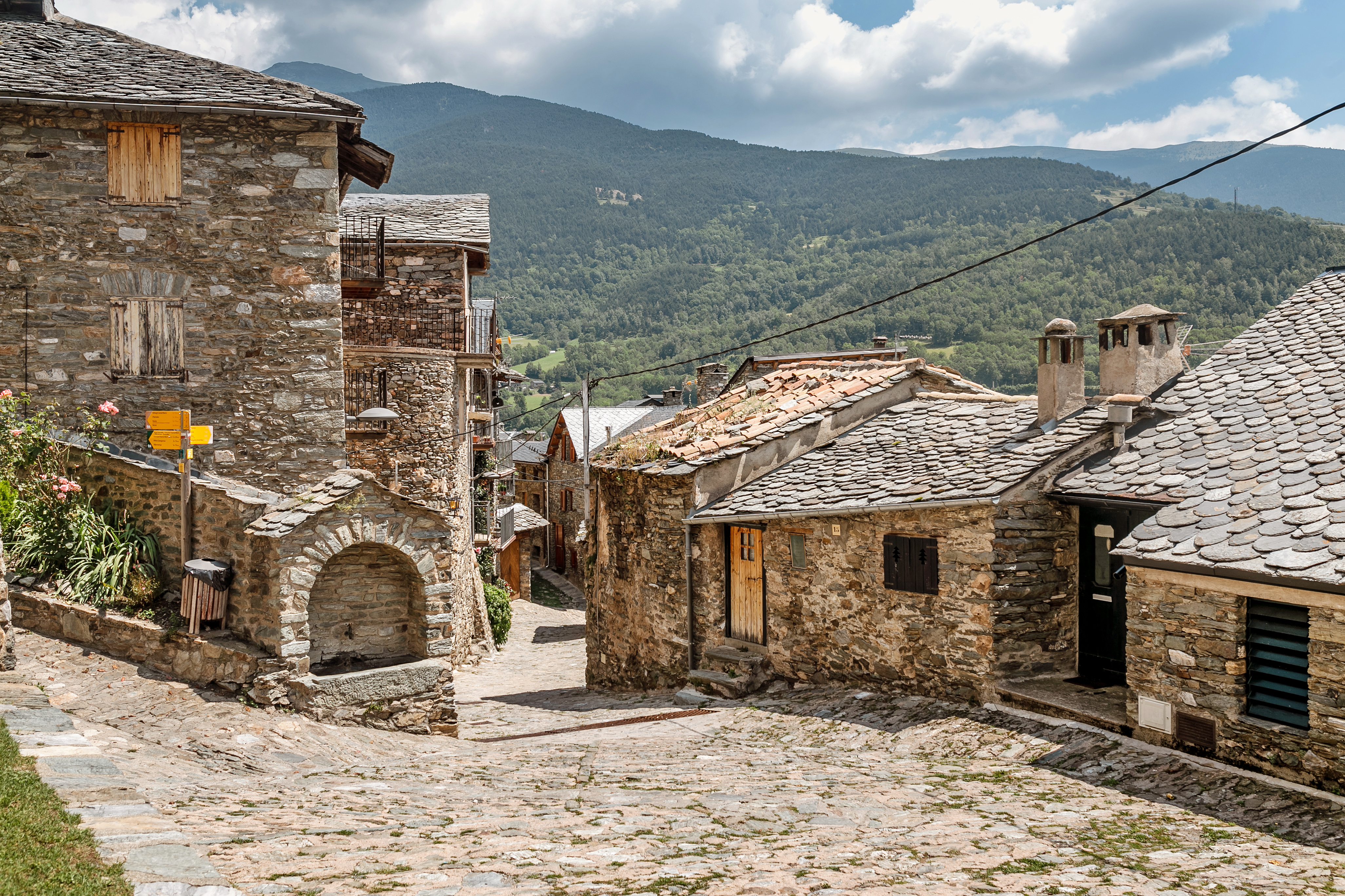 Old stone houses in Spain