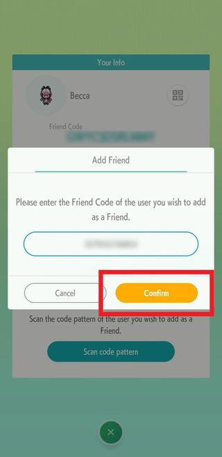Pokemon Home Enter Friend Code