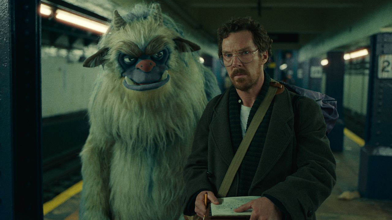 Benedict Cumberbatch with the monster, Eric, in Netflix&#039;s Eric