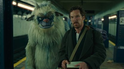 Benedict Cumberbatch with the monster, Eric, in Netflix's Eric