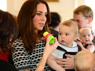 Kate Middleton and Prince George in New Zealand