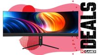 An Innocn gaming monitor on a pink deals background
