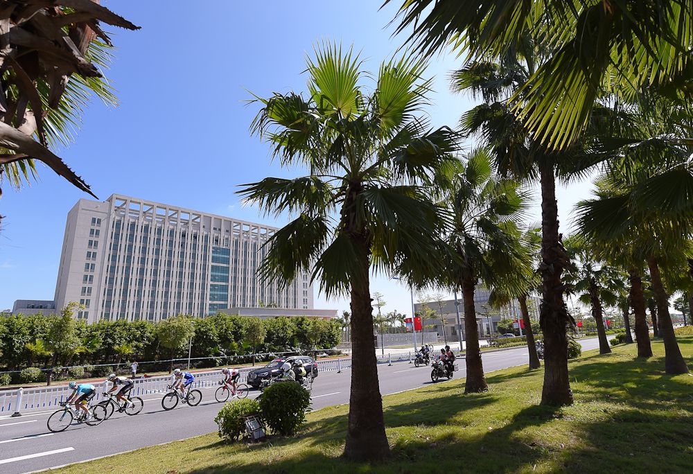 Scenery along the route of stage 1 at the Tour of Guangxi