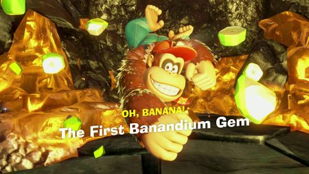 Donkey Kong Bananza first Banandium gem
