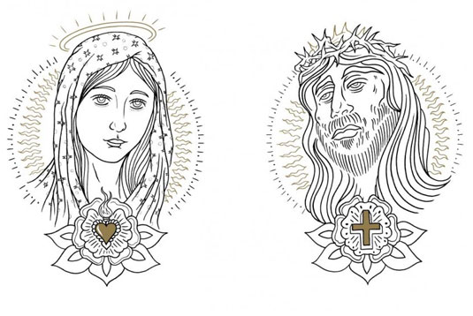 tattoo colouring book