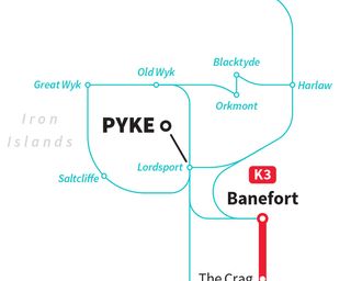 Game of Thrones tube map