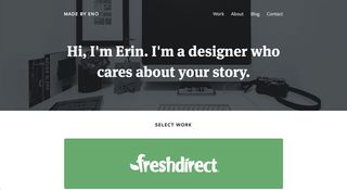Web design portfolios - Erin Nolan
