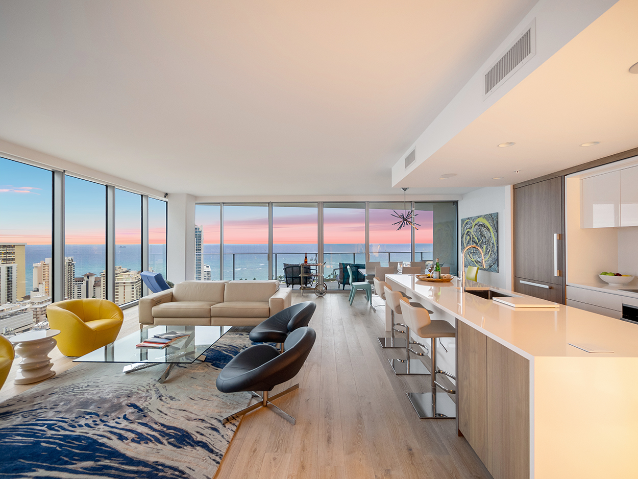 Interior of a Hawaiian condo