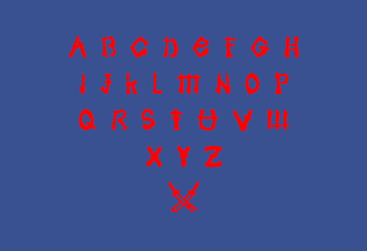 Free fonts: Samoerai