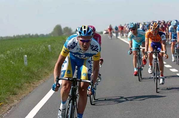 Christophe Moreau (Ag2r Pr&eacute;voyance) on the attack.