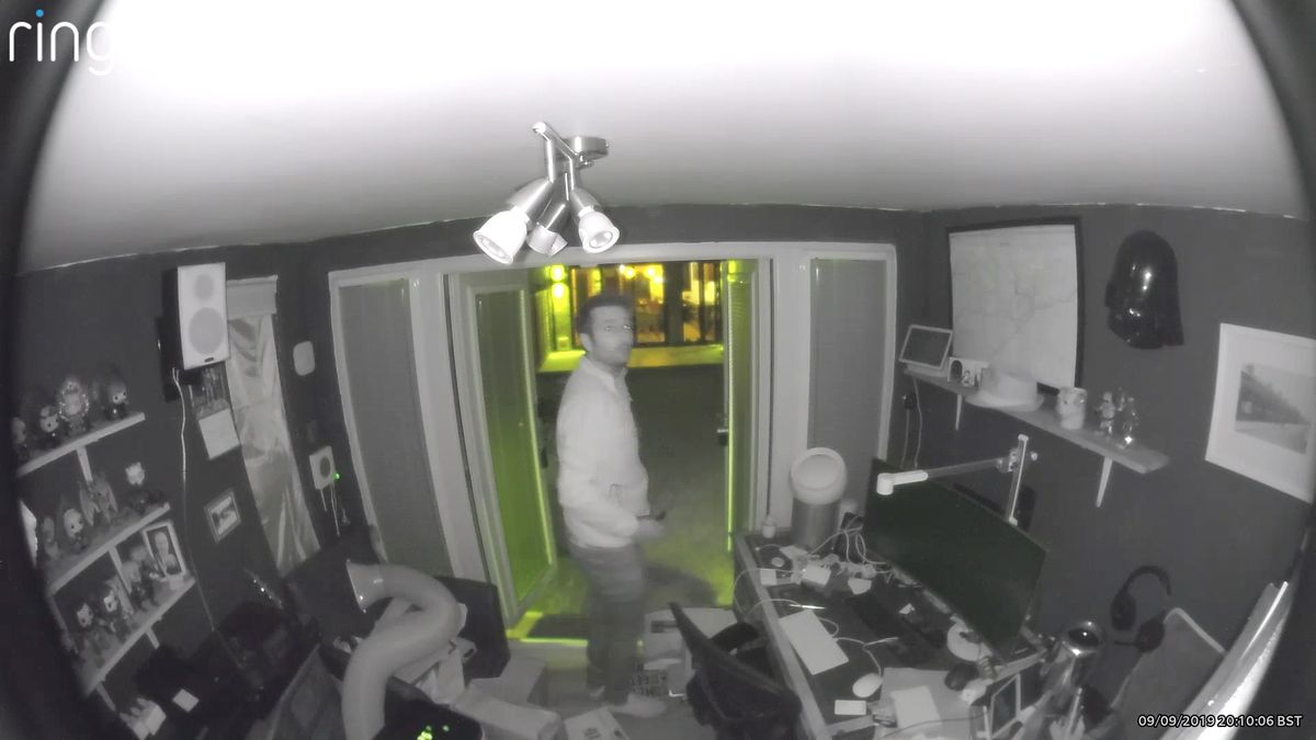 Ring Stick up Camera Night time