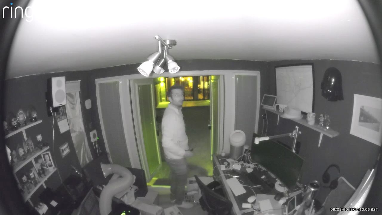 Ring Stick up Camera Night time