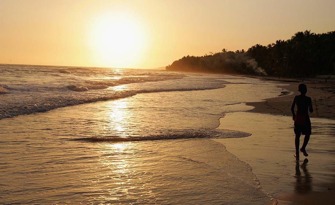 A beach in Haiti. 