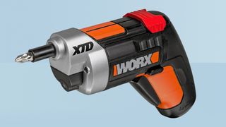 Worx WX252 V XTD on blue background