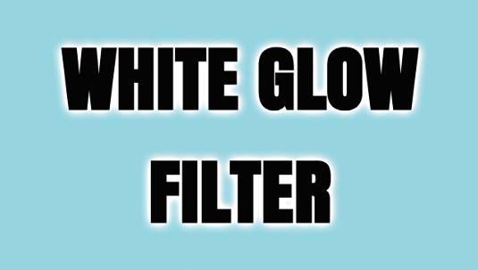 Four filter blocks combine to produce a halo-like effect
