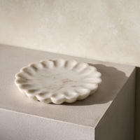 Larton Scalloped Marble Plate: was £45, now £33.75 at The White Company (save £11.25)