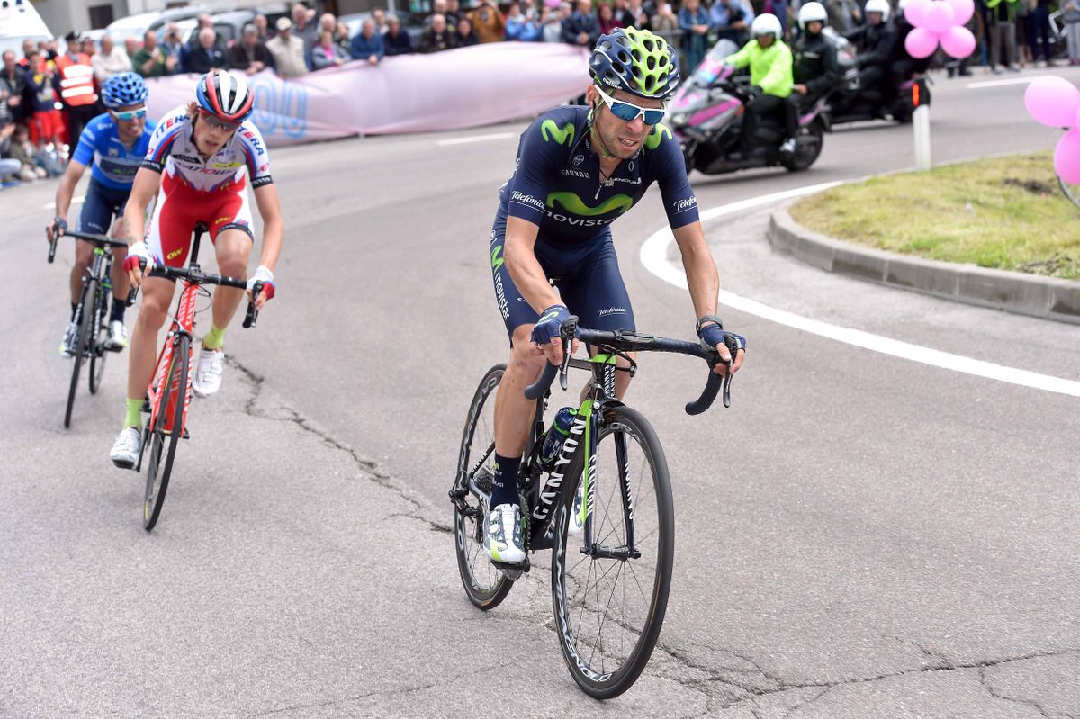 Giovanni Visconti rode an aggressive stage