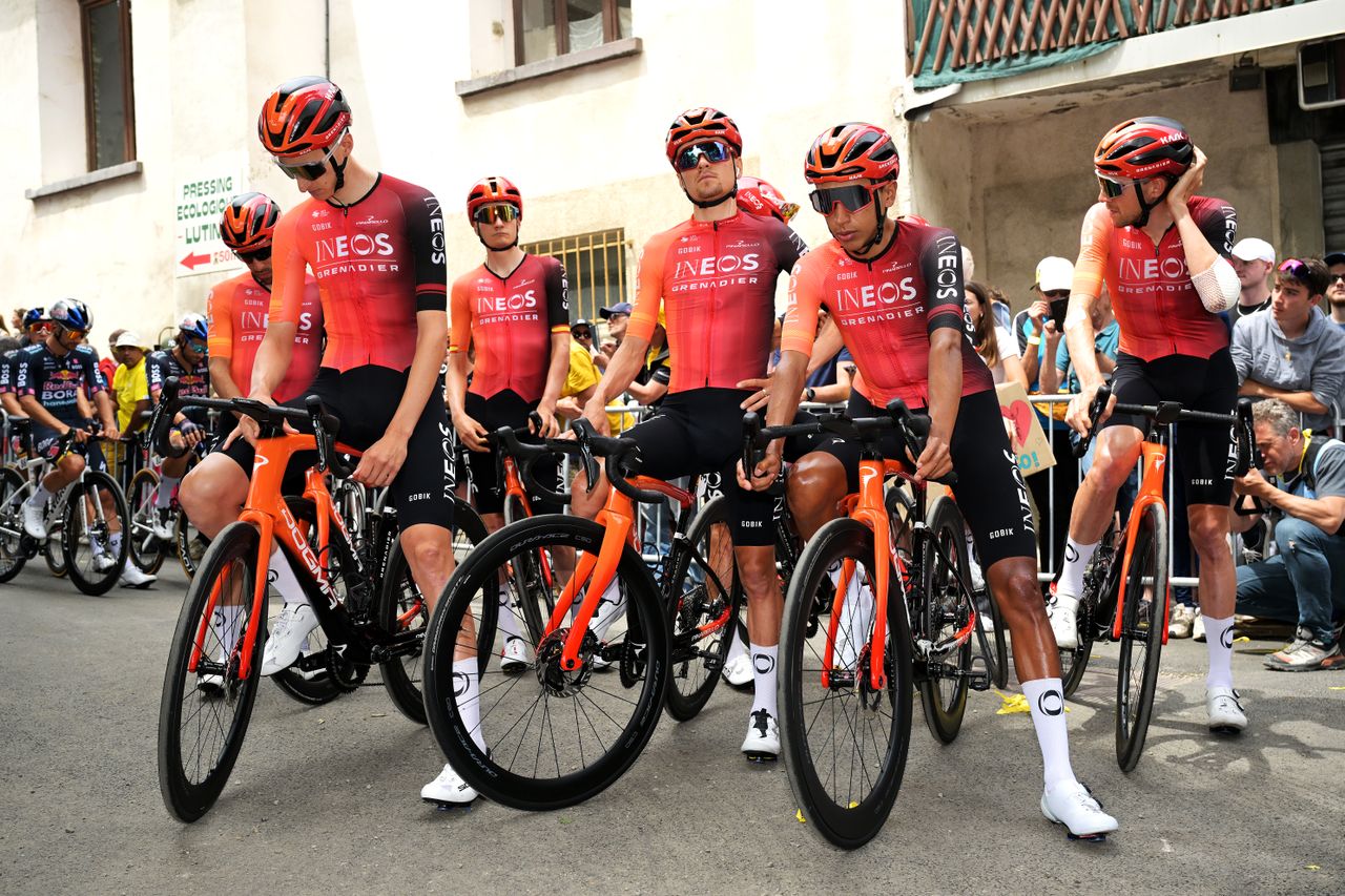 Ineos Grenadiers riders at the Tour de France in 2024