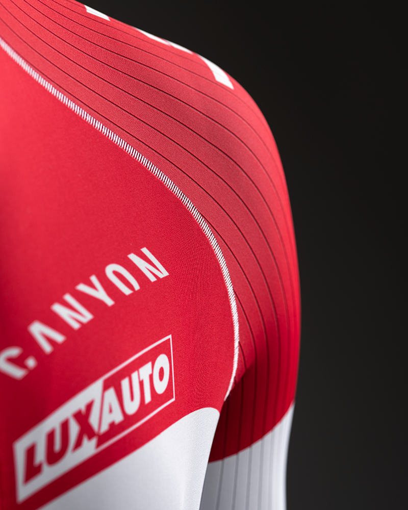 Matheiu Van der Poel's national champions skinsuit - close up