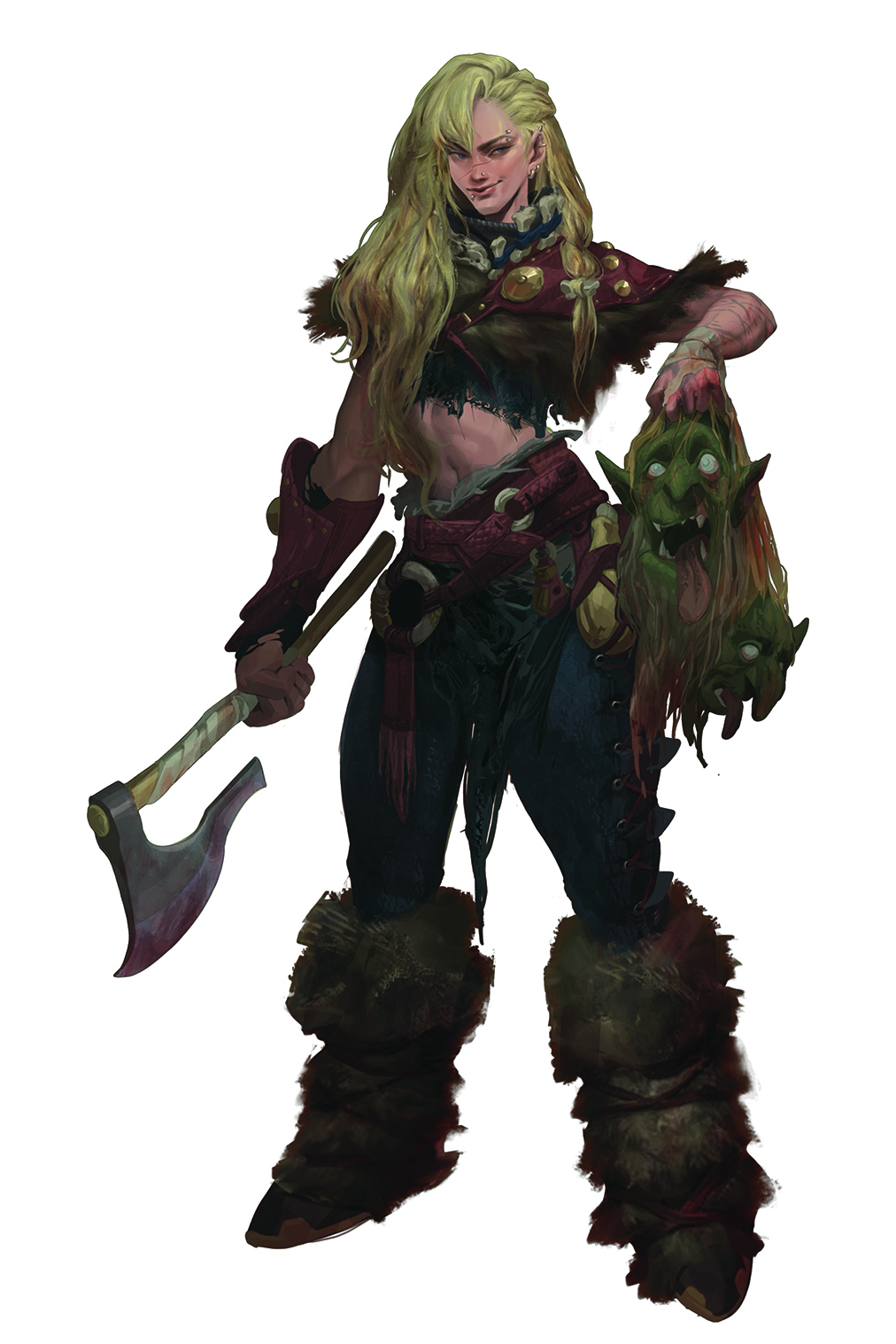 Fantasy art character designs