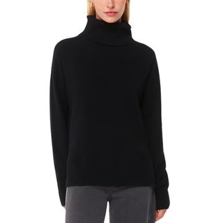 Black Cashmere Roll Neck from Whistles