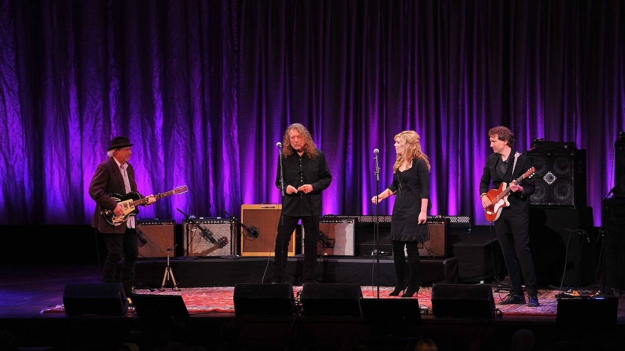 Buddy Miller, Robert Plant, Alison Krauss and Viktor Krauss perform at Lead Belly At 125: