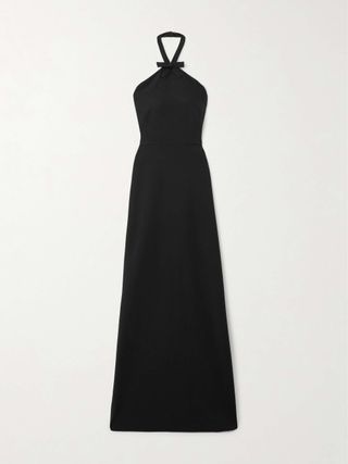 Jolene Halterneck Crepe Maxi Dress