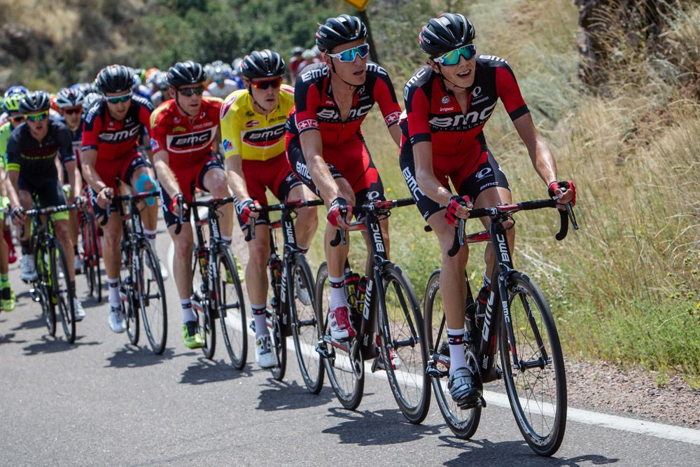 BMC leads the chase up the climb