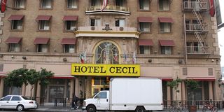 The outside of the Hotel Cecil.