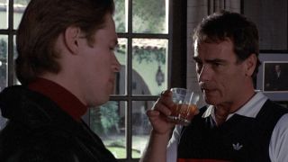 Willem Dafoe and Dean Stockwell in To Live and Die in L.A.
