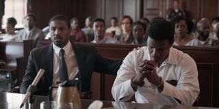 Michael B. Jordan and Jamie Foxx in Just Mercy